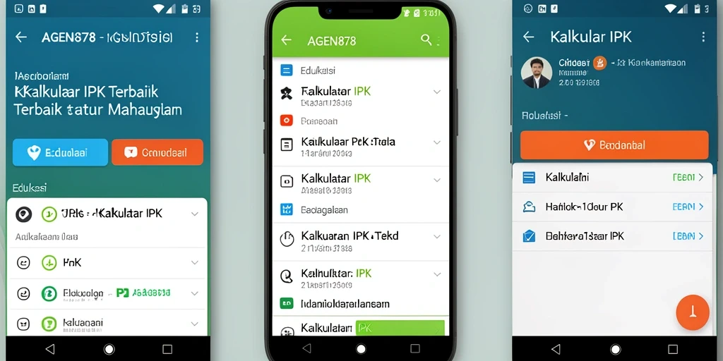Antarmuka AGEN878 yang sederhana dan mudah digunakan untuk kalkulasi IPK.