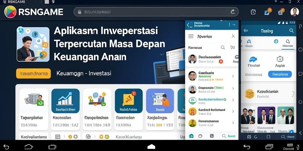 Antarmuka RSNGAME yang intuitif dan ramah pengguna untuk investasi.