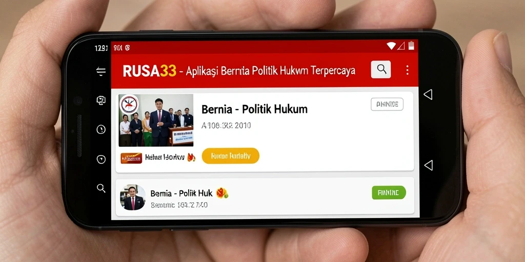 Antarmuka RUSA33 dengan berita terkini tentang politik dan hukum.